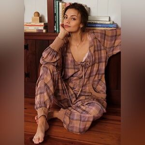 NWT Free People Fallin For Flannel Romper